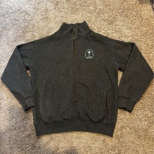 Charcoal Gray Half-Zip Women's Sweater